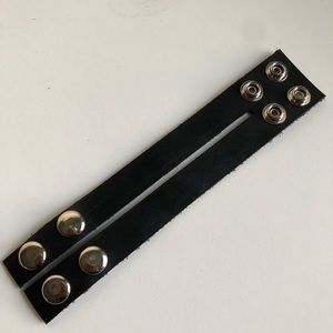 Handmade Leather bracelet (style: Flat)